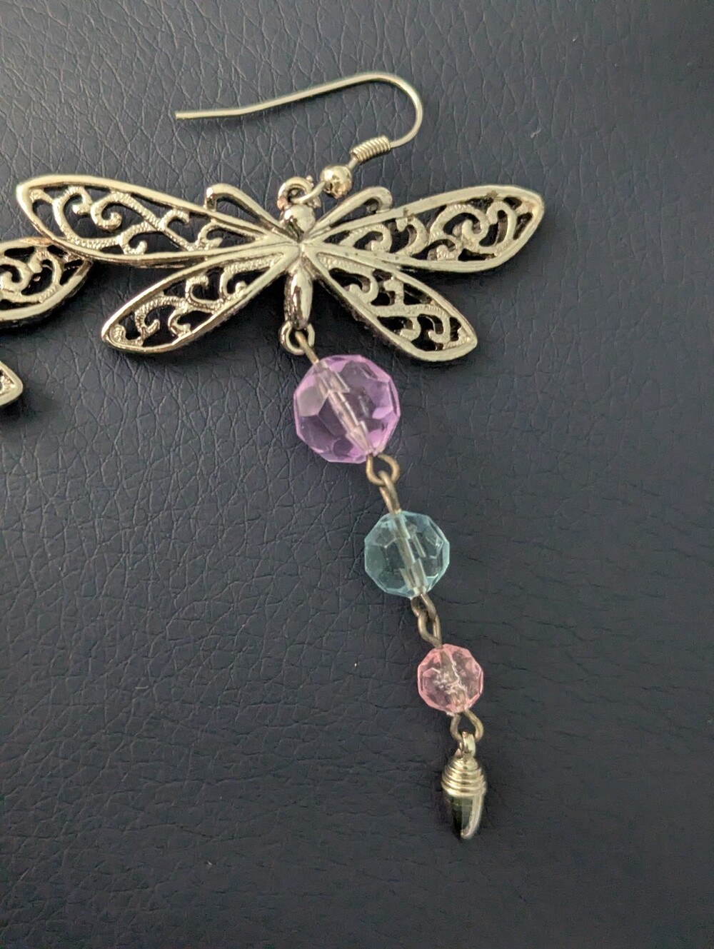 Vintage 1990 Avon Dragonfly Pierced Earrings - Picture 5 of 8